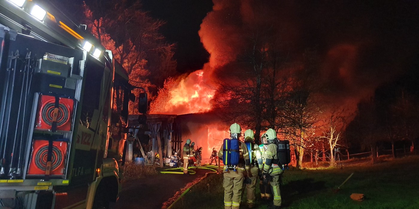 Brand Feuerwehr Saalfelden